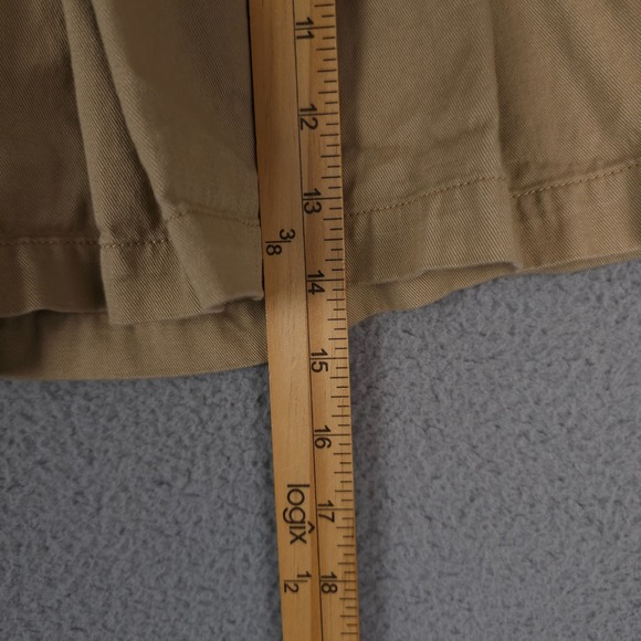 Polo Ralph Lauren Skirt Girls 10 Khaki Pleated Side Button Preppy School Uniform - Picture 6 of 8